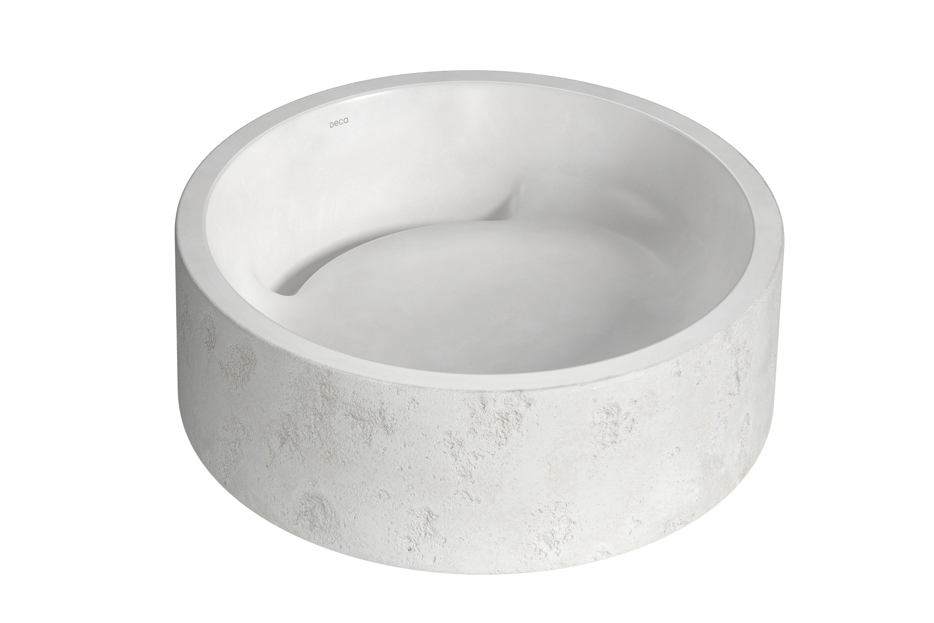 CUBA DE APOIO REDONDA ETRUSCO CIMENTICIA 40CM - BARBANTE