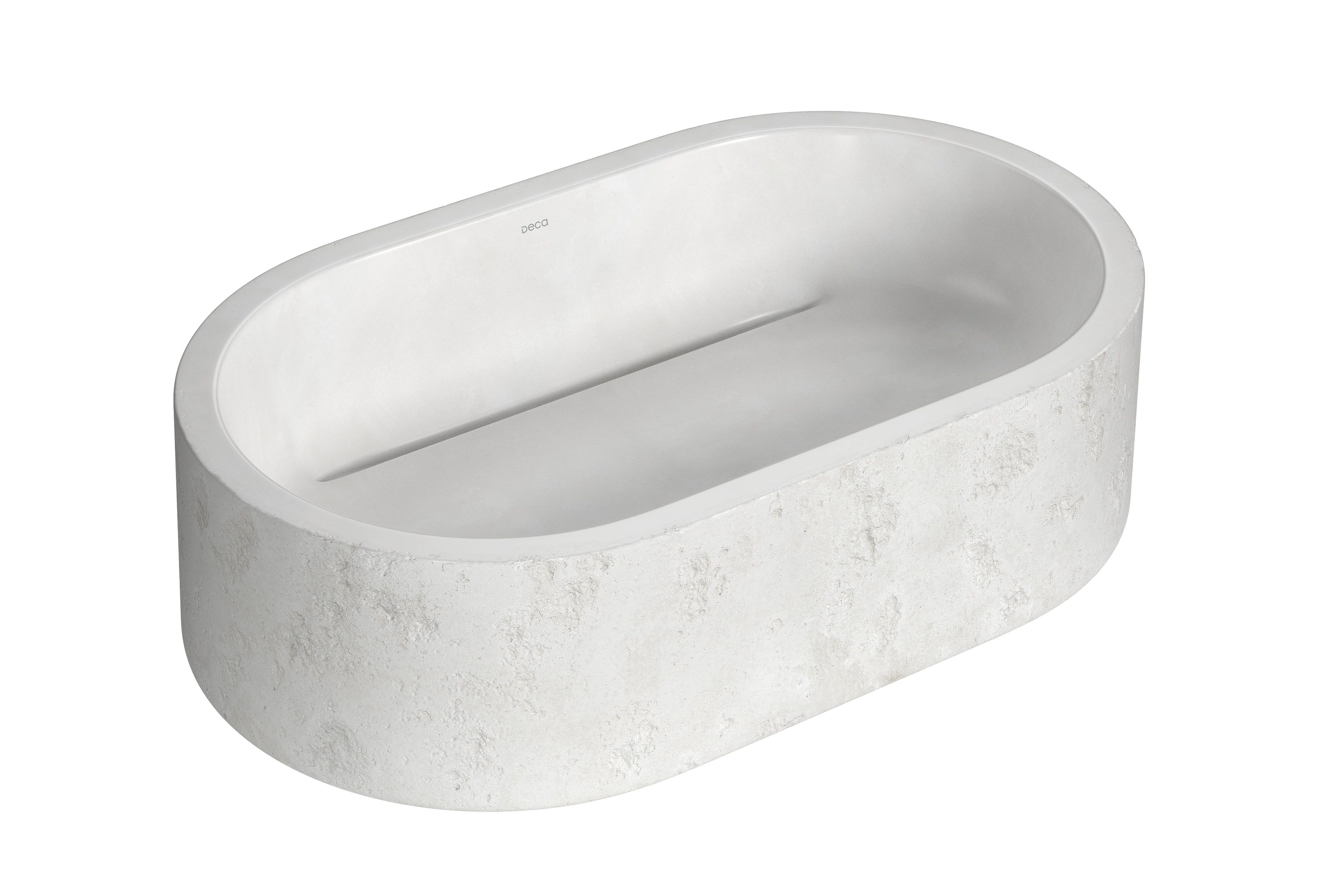 CUBA DE APOIO OBLONGA ETRUSCO CIMENTICIA 50CM - BARBANTE