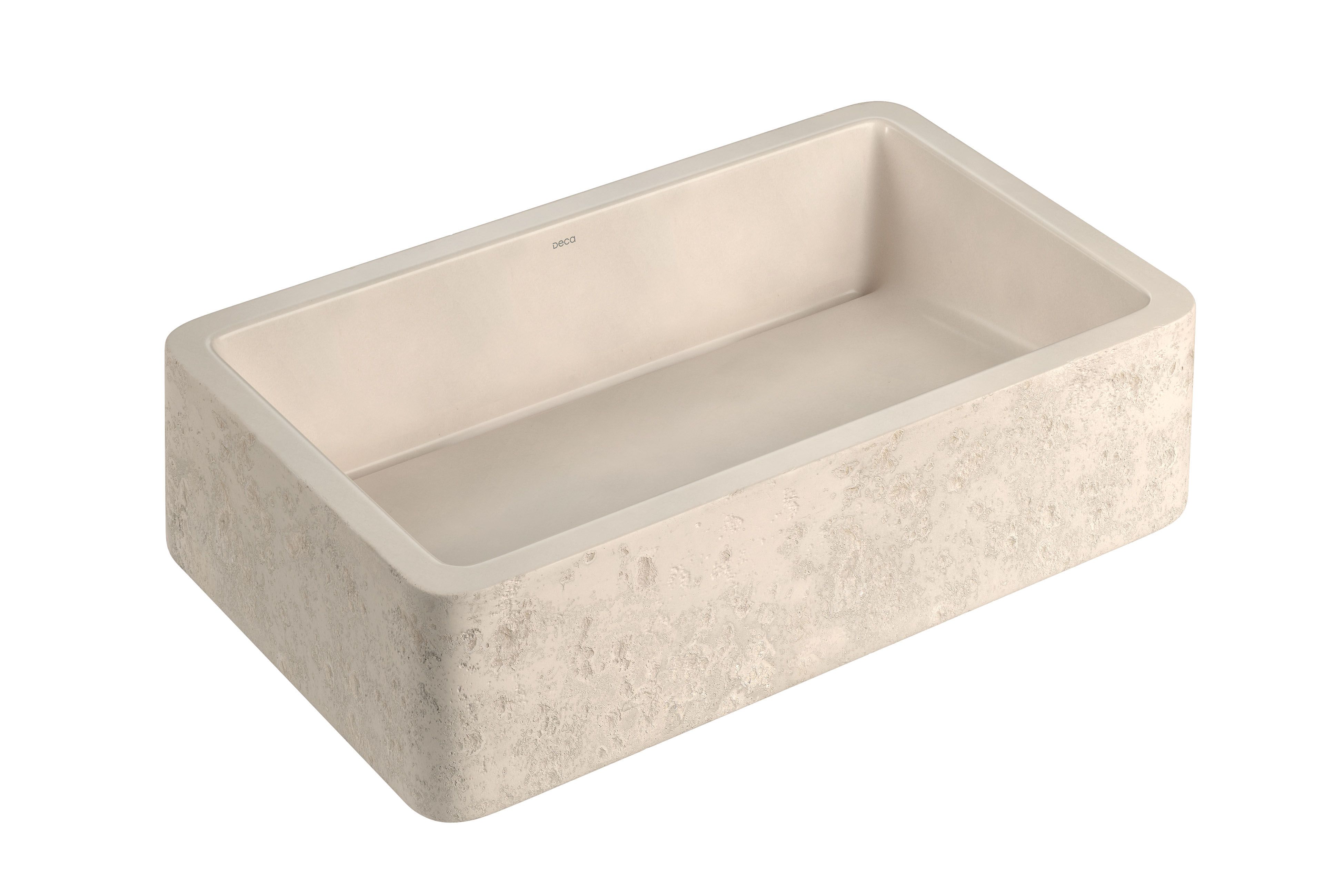 CUBA DE APOIO RETANGULAR ETRUSCO CIMENTICIA 50CM - CANELA