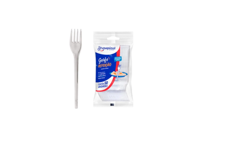 GARFO REFEICAO BRANCO C50 STRAWPLAST