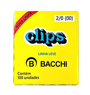 CLIPS PARA PAPEL 2 0 C 100 BACCHI