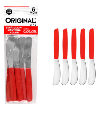 CJTO DE ESPATULAS P/MANTEIGA PATE 6PCS