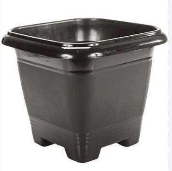VASO QUADRADO PRETO 9 50L ERCAPLAST