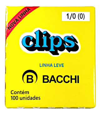 CLIPS PARA PAPEL 1 0 C 100 BACCHI