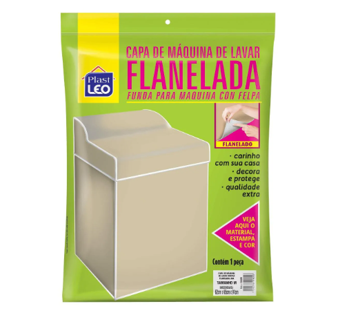 CAPA DE MAQUINA DE LAVAR FLANELADA PLASTLEO GIGANTE