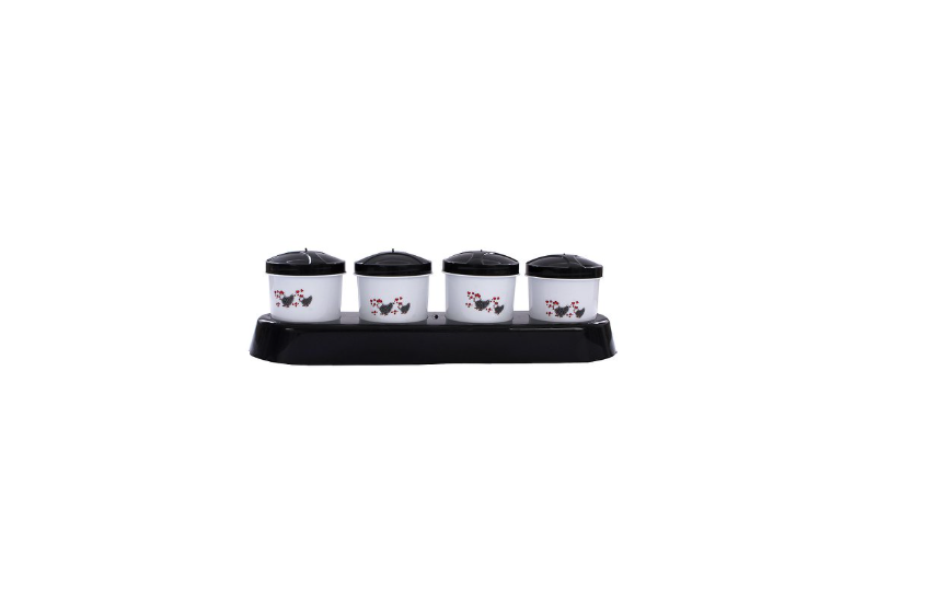 PORTA TEMPERO CONDIMENTO DECORADO 100ML C 4 ERCAPLAST