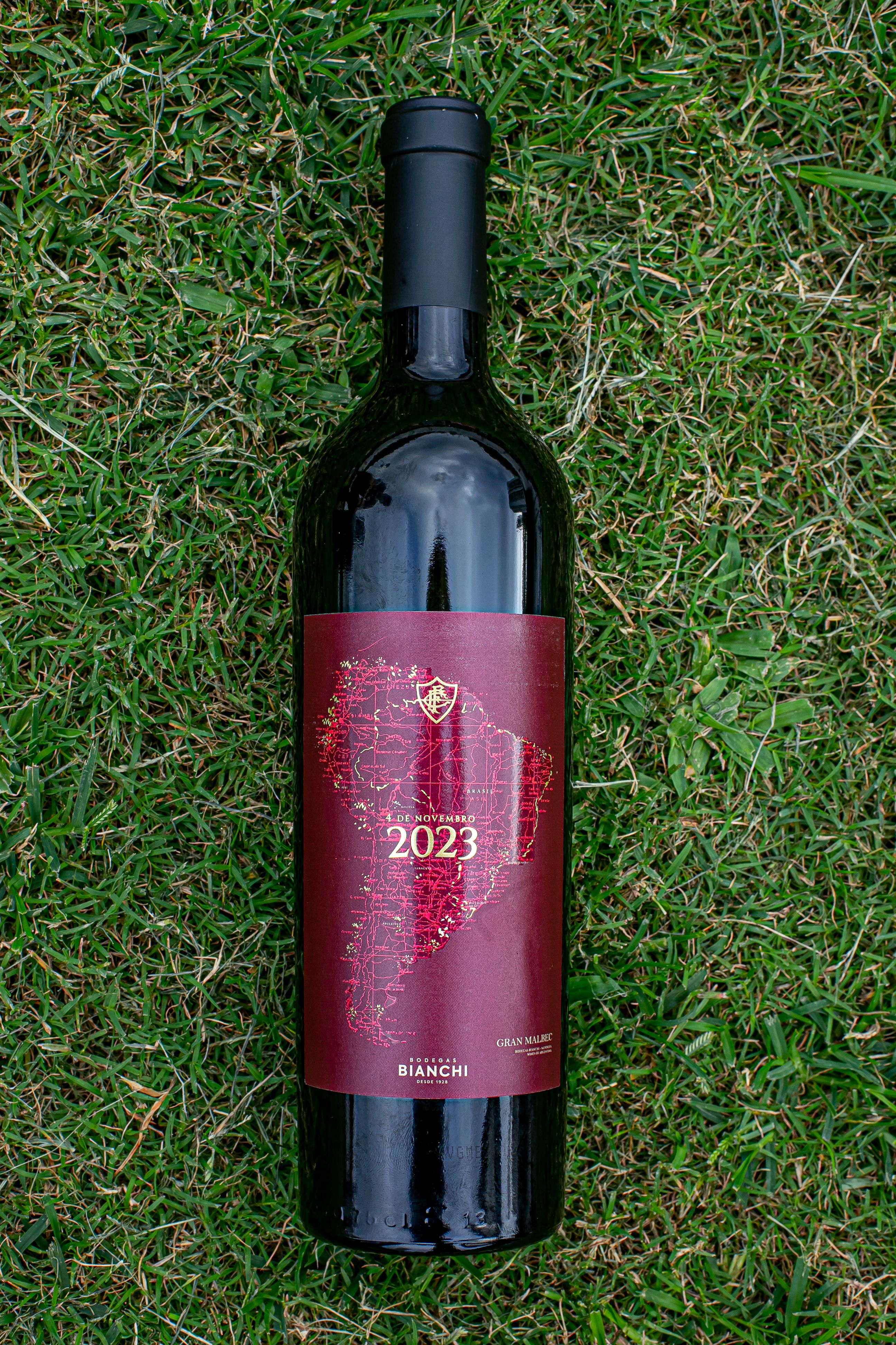 Vinho Fluminense 4 de novembro de 2023 Campeão da América Gran Malbec 750ml