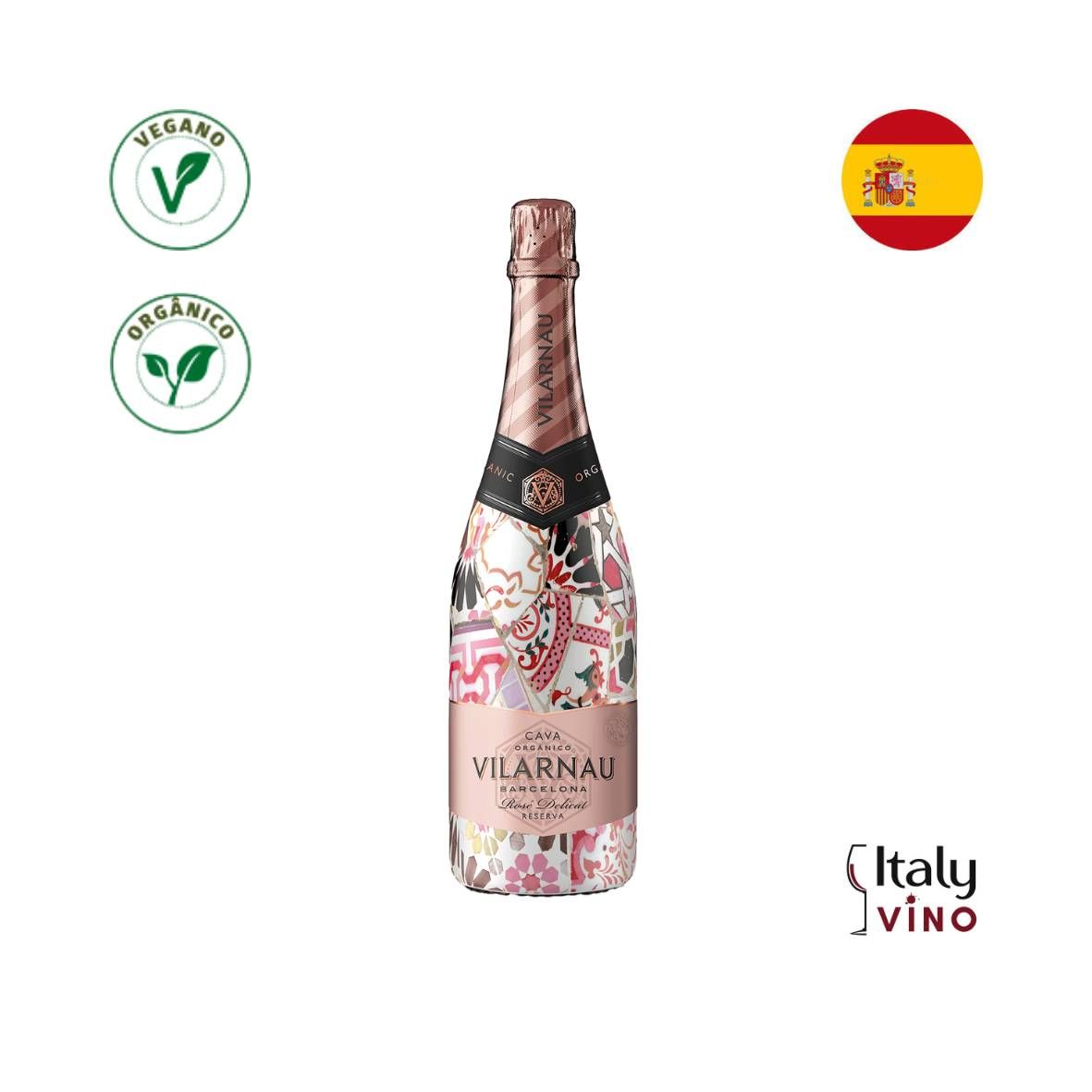 ESPUMANTE VILARNAU RESERVA ROSADO DELICAT BRUT 750ML