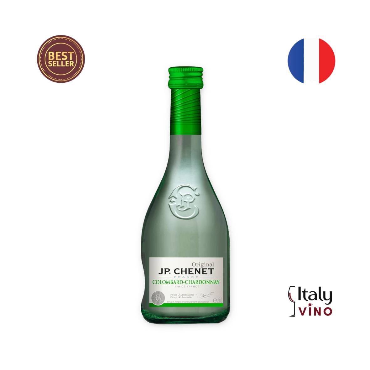 MINI VINHO JP. CHENET COLOMBARD - CHARDONNAY 250ML