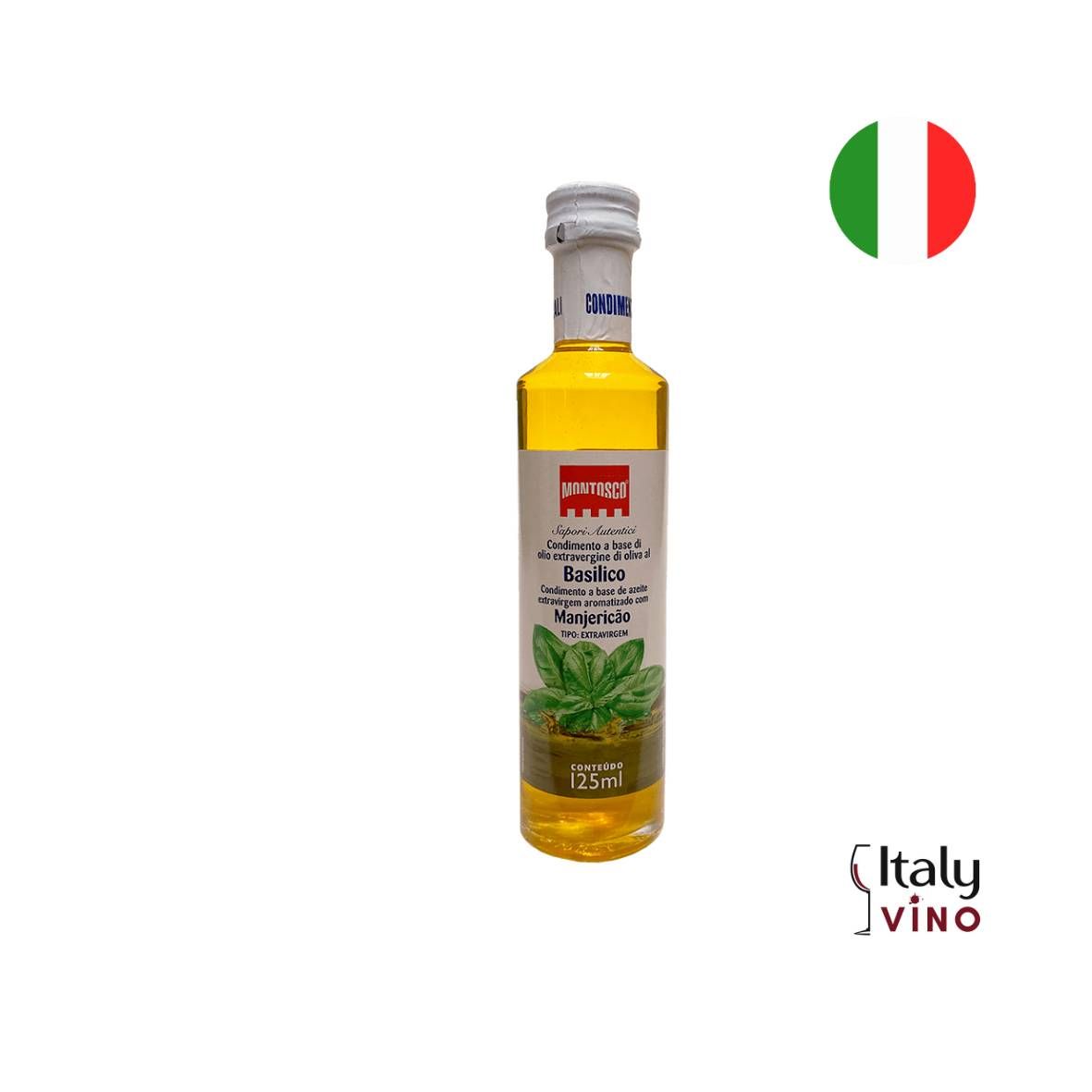 AZEITE EXTRAVIRGEM COM MANJERICAO MONTOSCO 125ML