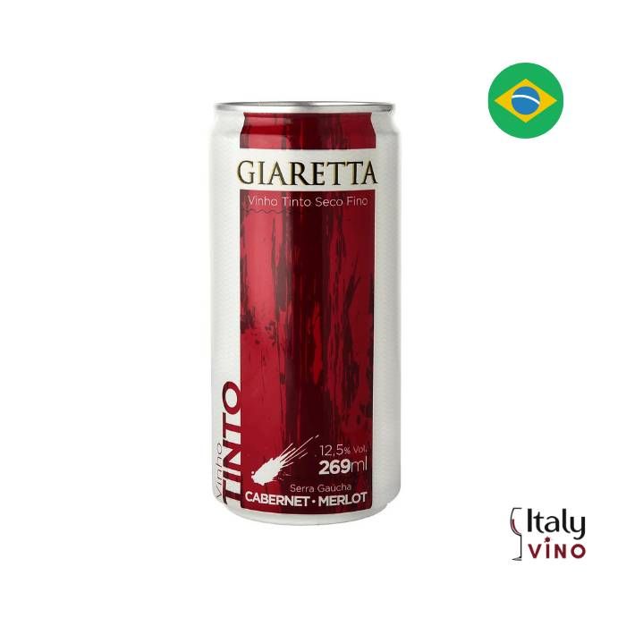 VINHO EM LATA CABERNET/MERLOT GIARETTA 269ML