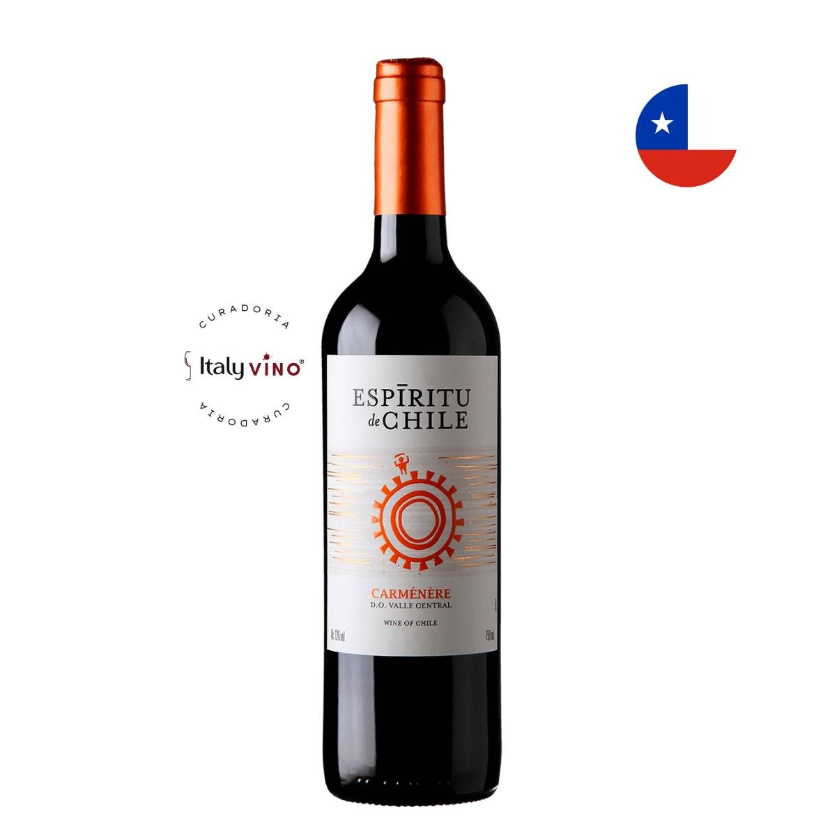 VINHO ESPÍRITU DE CHILE VIAJERO CARMÉNÈRE 750ML