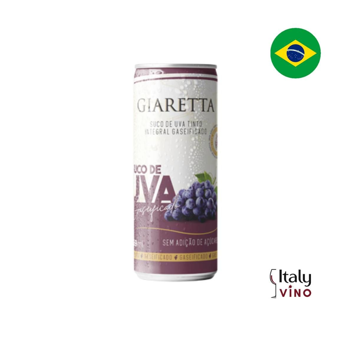 SUCO DE UVA TINTO INTEGRAL GASEIFICADO EM LATA  269 ML