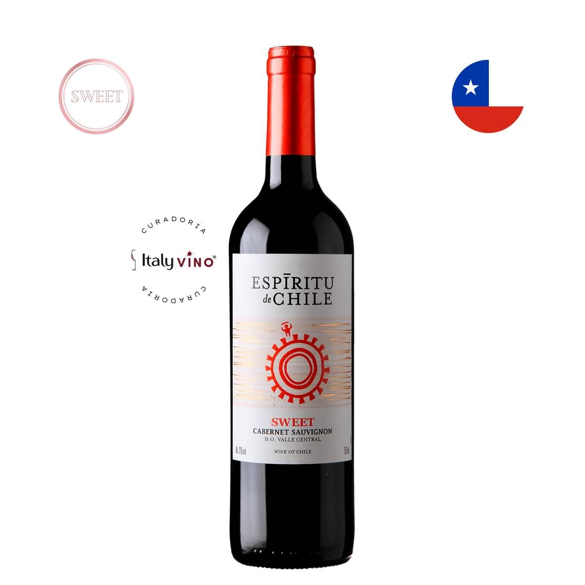 VINHO ESPÍRITU DE CHILE SWEET CABERNET SAUVIGNON 750ML