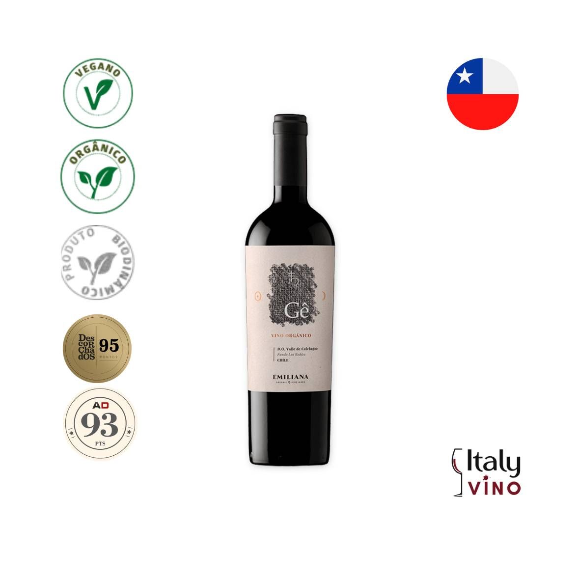 VINHO EMILIANA GÊ 750ML