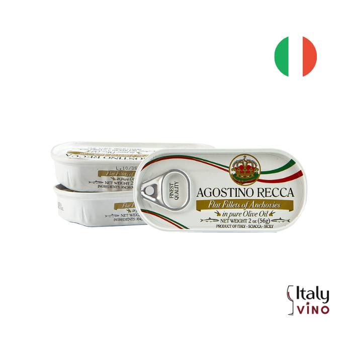 FILE DE ANCHOVA EM AZEITE DE OLIVA SICILIANO AGOSTINO RECCA 50G