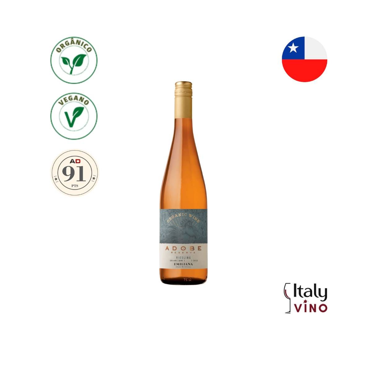 VINHO ADOBE RESERVA RIESLING 750ML