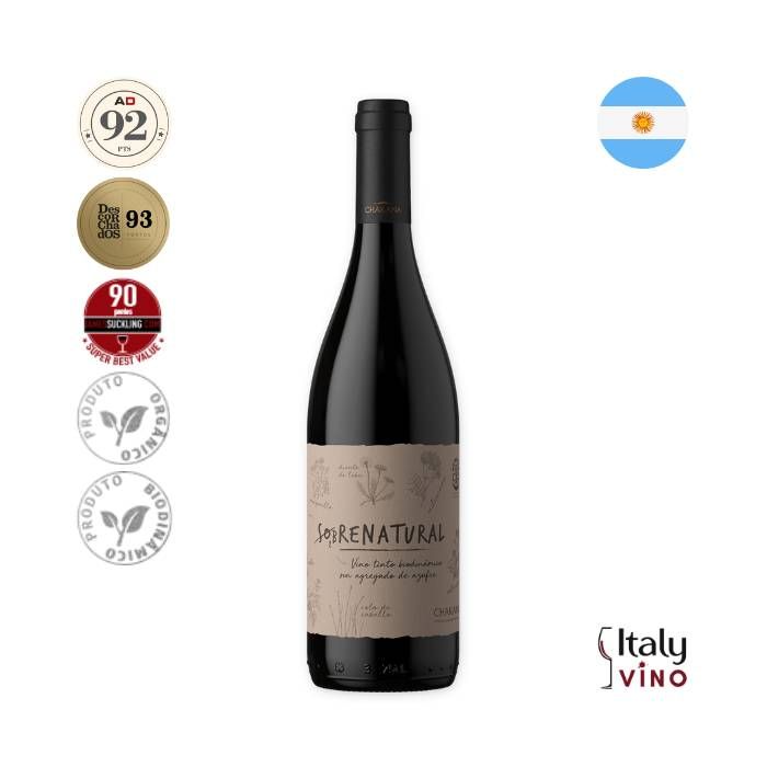 VINHO CHAKANA SOBRENATURAL TANNAT MALBEC 750ml