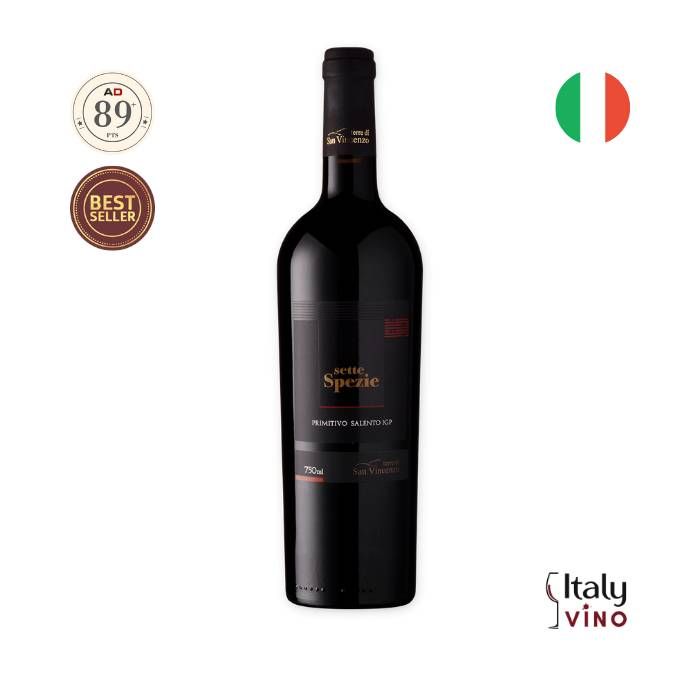 VINHO TERRE DI SAN VINCENZO SETTE SPEZIE PRIMITIVO SALENTO IGP 750ml