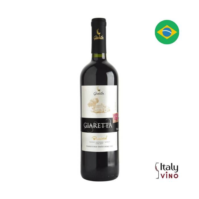 VINHO GIARETTA TINTO DEMI-SEC FINO BIVARIETAL CABERNET/MERLOT 750ML
