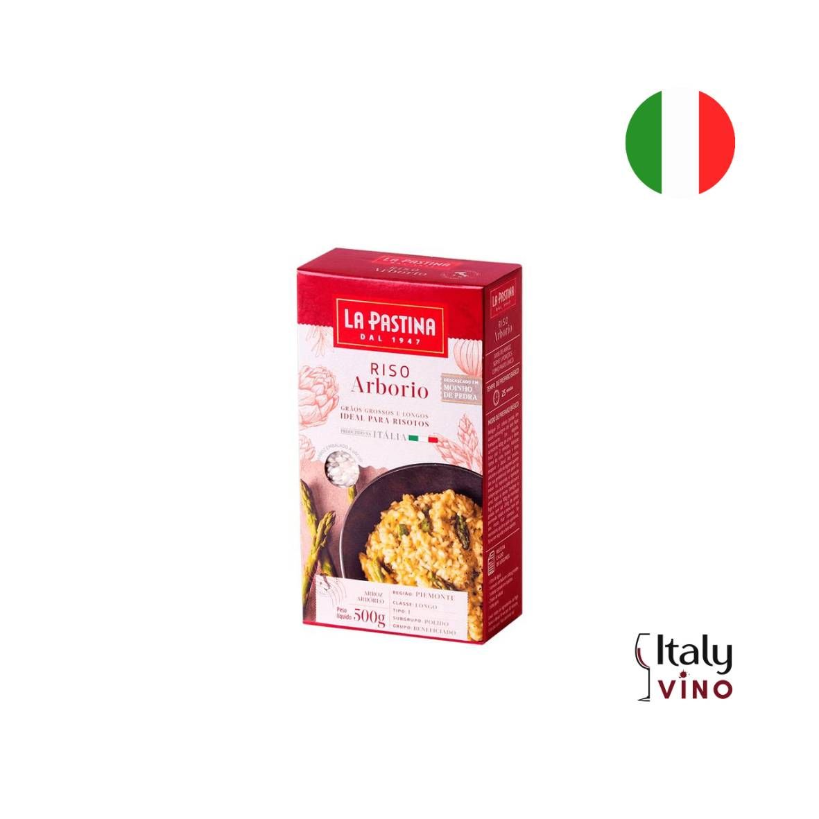 ARROZ ITALIANO LA PASTINA ARBORIO 500G