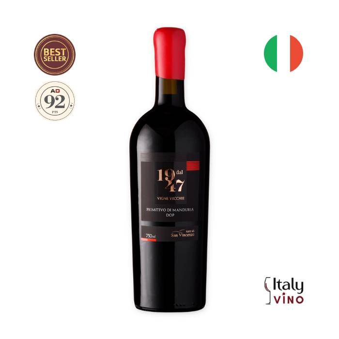 VINHO TERRE DI SAN VINCENZO DAL 1947 PRIMITIVO DI MANDURIA VIGNE VECCHIE DOP 750ml