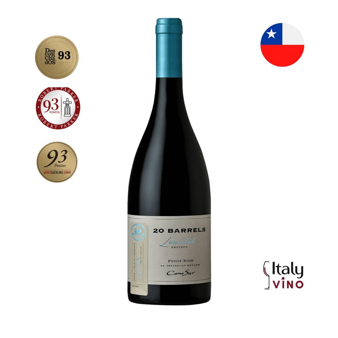 VINHO CONO SUR 20 BARRELS PINOT NOIR 75OML