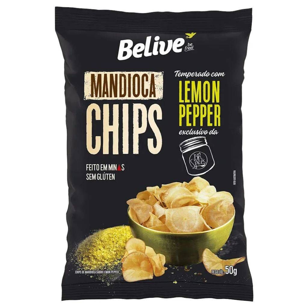 MANDIOCA CHIPS/ LEMON PEPPER 50GR