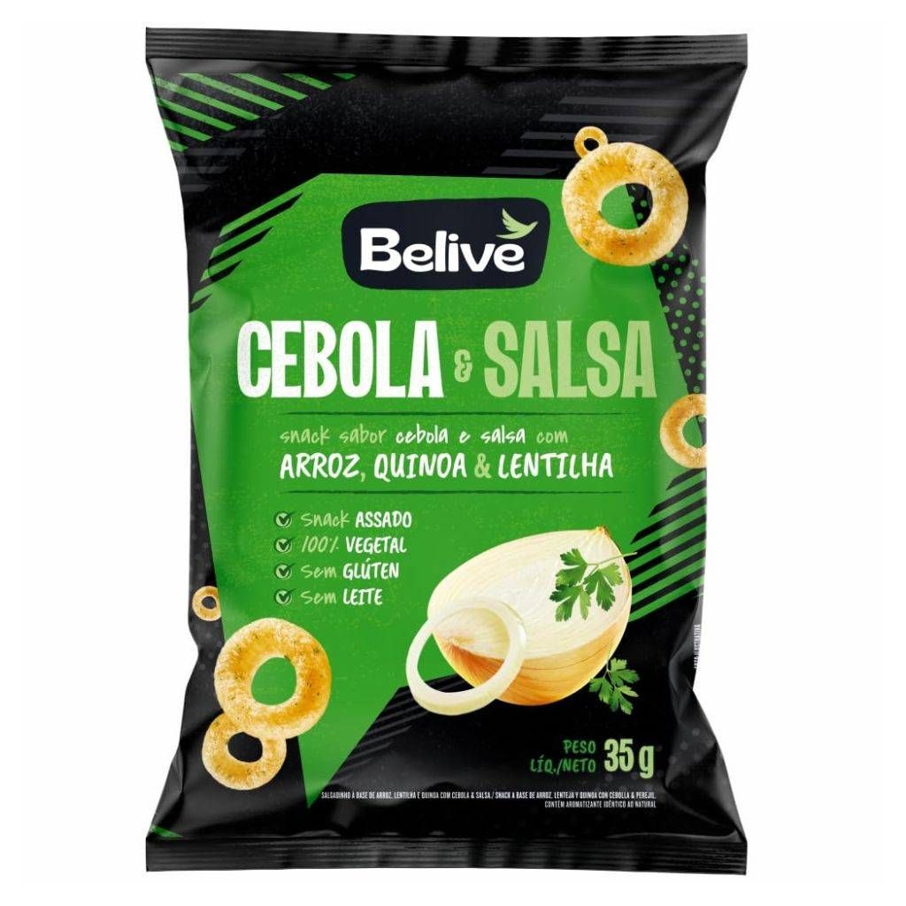 SNACKS BELIVE CEBOLA/SALSA 35G