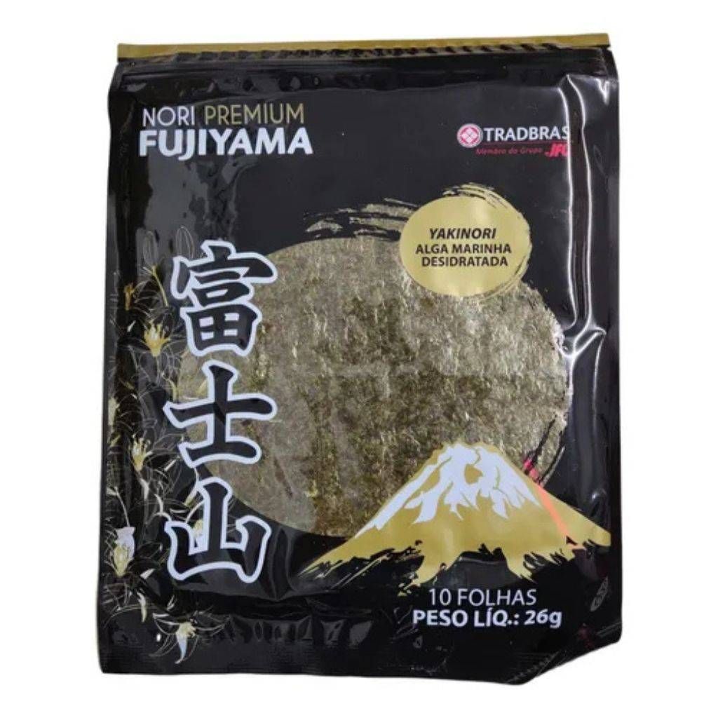 ALGA MARINHA NORI DESIDRATADA 10FL 26GR FUJIYAMA PREMIUM