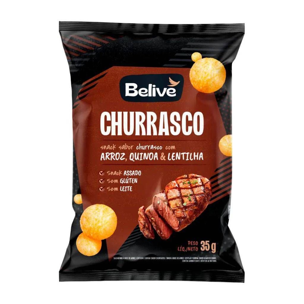 SNACKS BELIVE CHURRASCO 35G