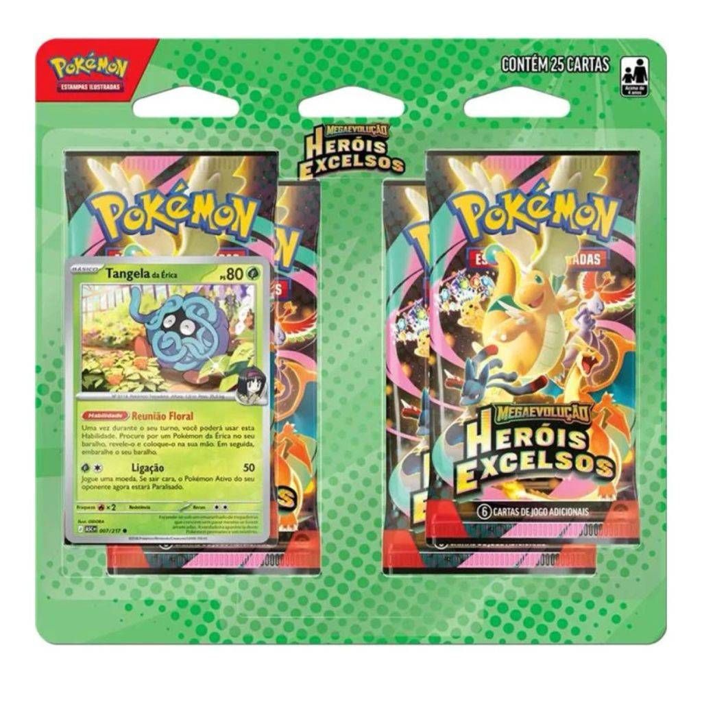 BLISTER QUADRUPLO HEROIS EXCELSOS 25 CARTAS