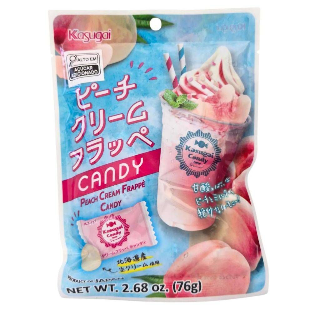 BALA DE PESSEGO CREME FRAPE 76G - KASUGAI