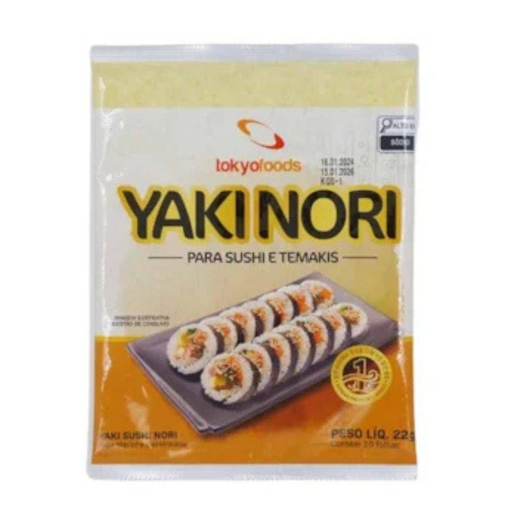 ALGA YAKINORI 10 FOLHAS - TOKYO FOODS