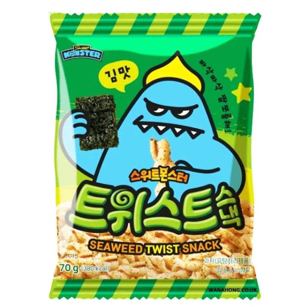 KRE SNACK SWEET MONSTER - SEAWEED TWIST  70G