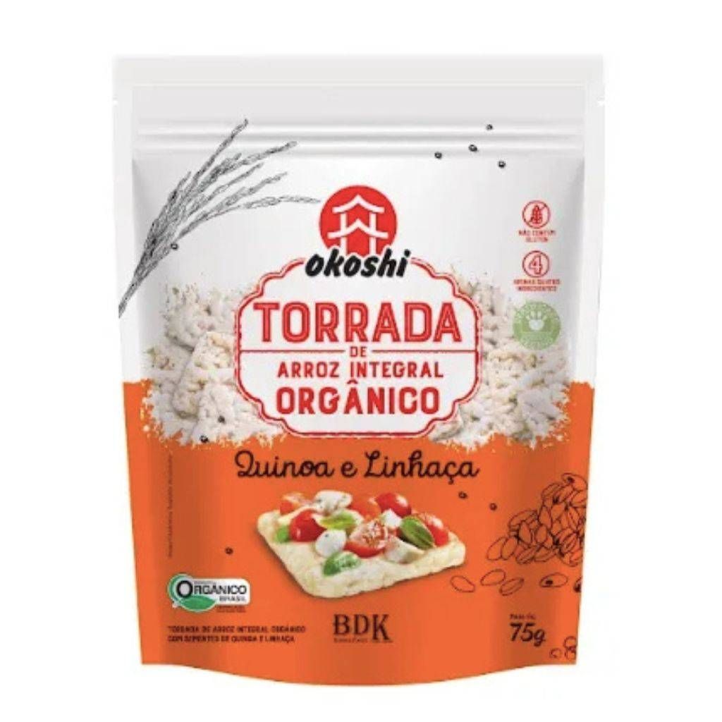 TORRADA QUINOA E LINHACA 75G OKOSHI