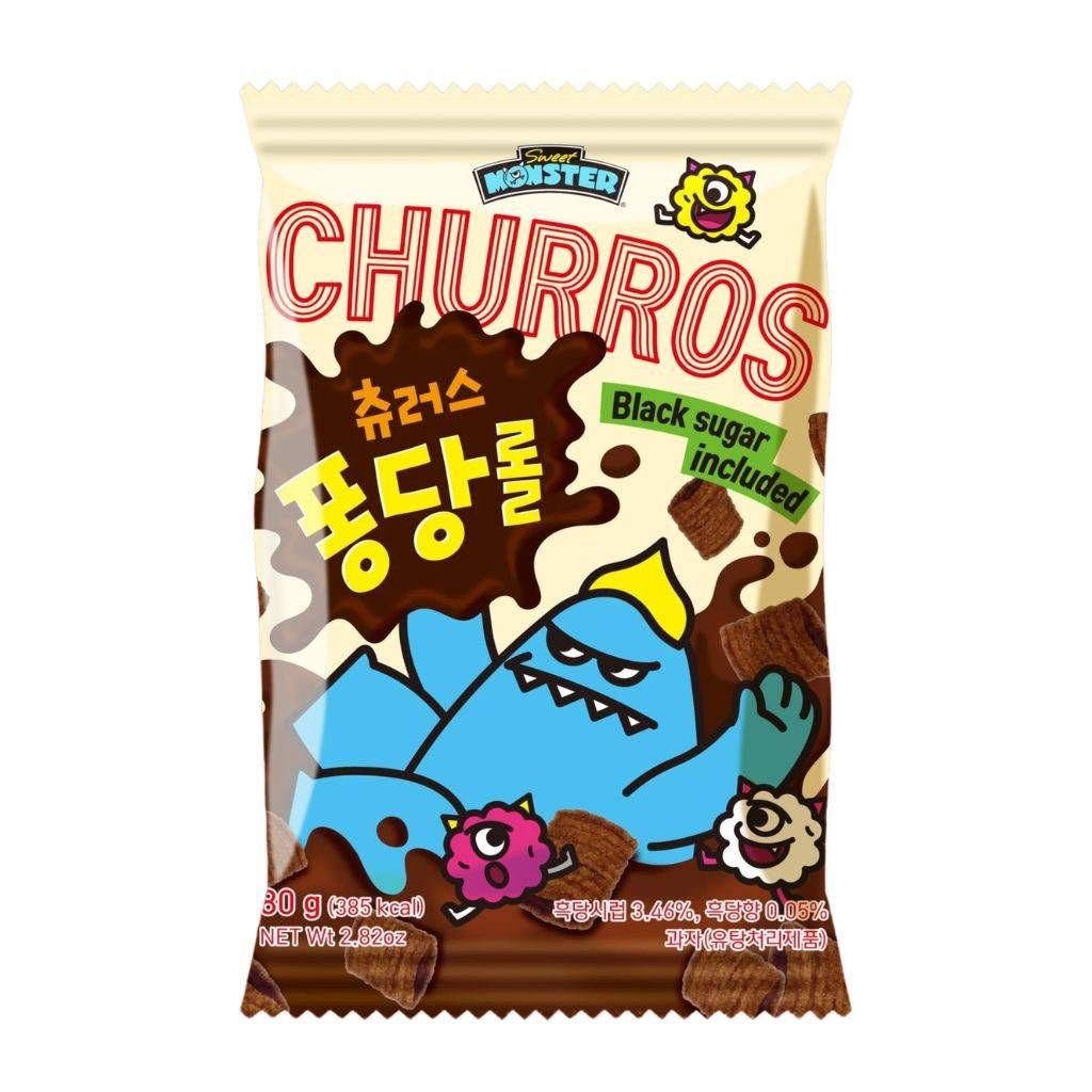 KRE SNACK SWEET MONSTER - CHURROS ROLL 80G