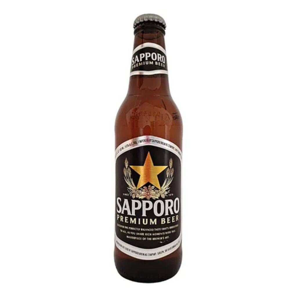 SAPPORO   CERVEJA CLARA PREMIUM LONG NECK 355ML - 087975003502