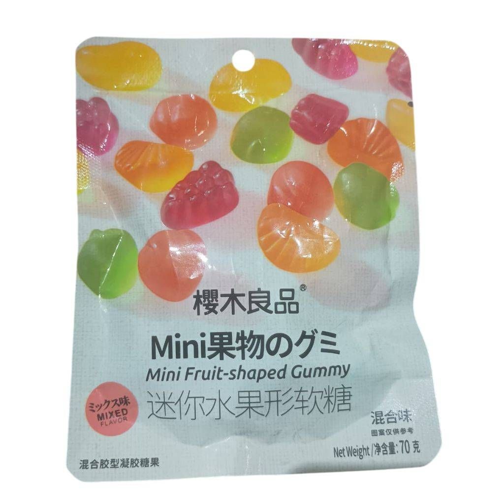 SAKURAGI - BALA DE GELATINA MINI FRUTAS 70G