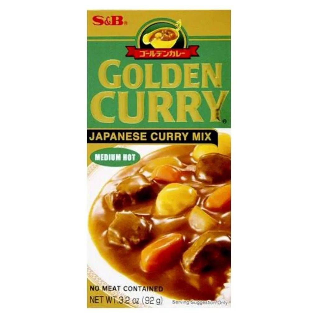 SB GOLDEN CURRY MEDIUM HOT 92G - 074880030051