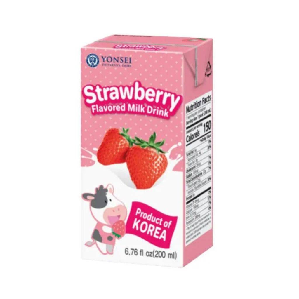 REFR LEITE E MORANGO  YONSEI 190ML