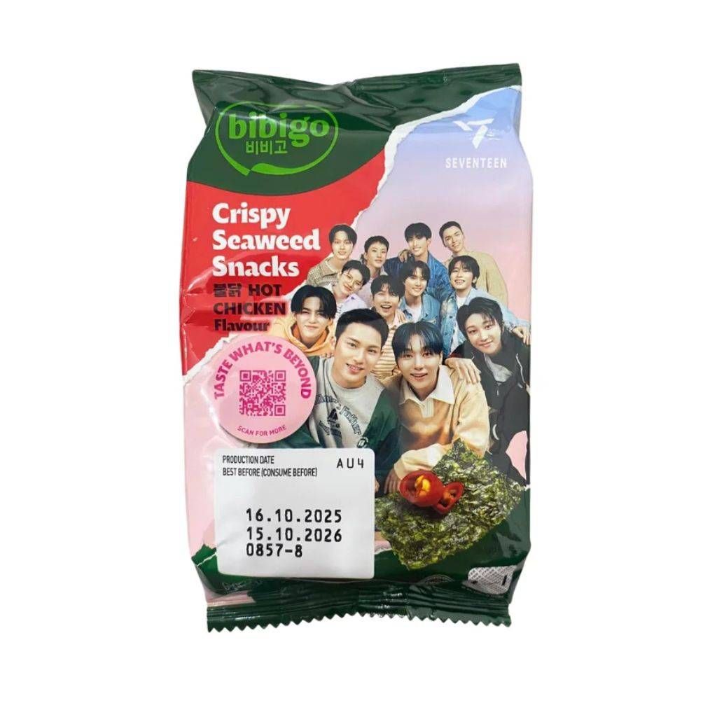 ALGA HOT CHICKEN SNACKS PACK COM 3 EDIÇÃO ESPECIAL SEVENTEEN 5g