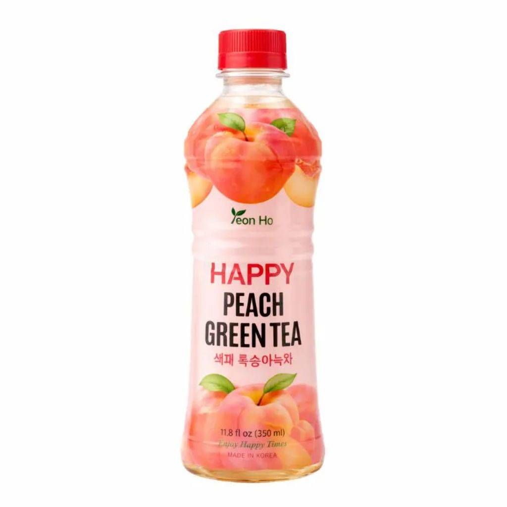 REFR.CHA VERDE HAPPY C/PESSEGO YEONHO 350ML