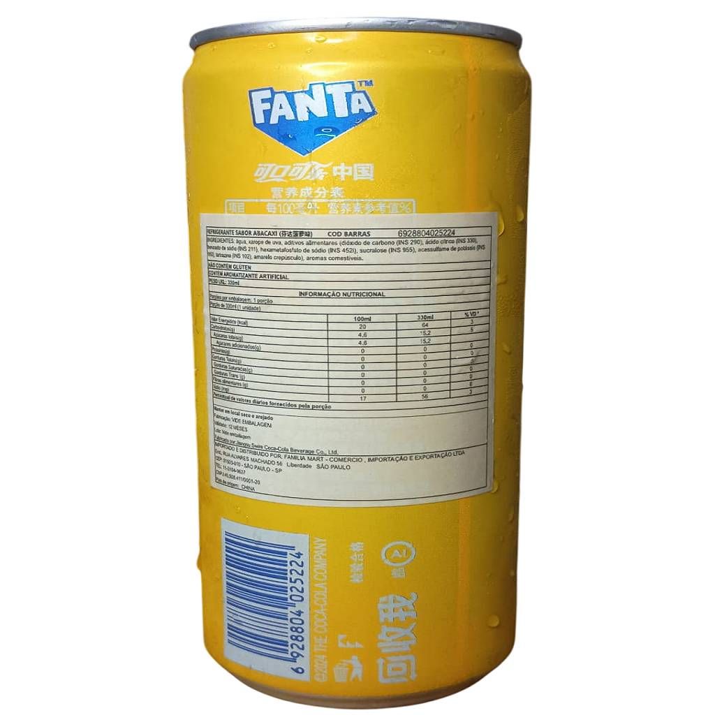 FANTA ABACAXI 330ML