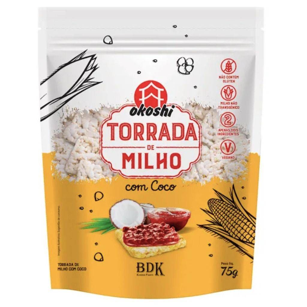TORRADA MILHO COM COCO 75G OKOSHI 068
