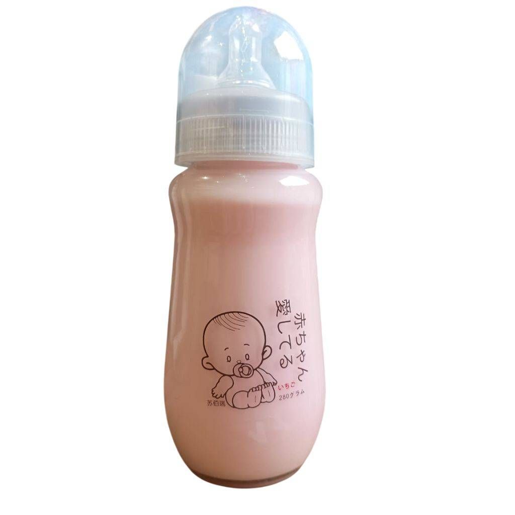 MAMADEIRA BASE DE LEITE SABOR MORANGO 280ML