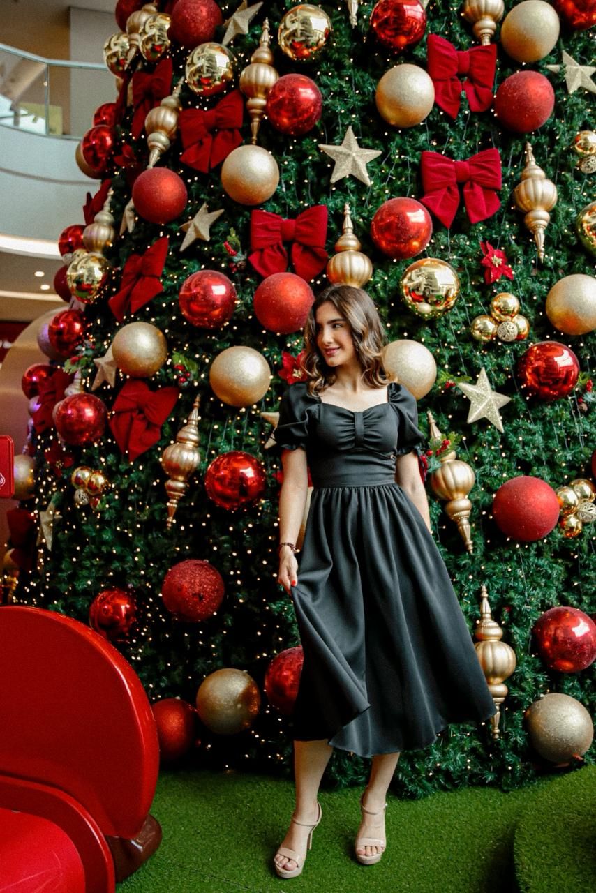 Vestido Valentina Preto