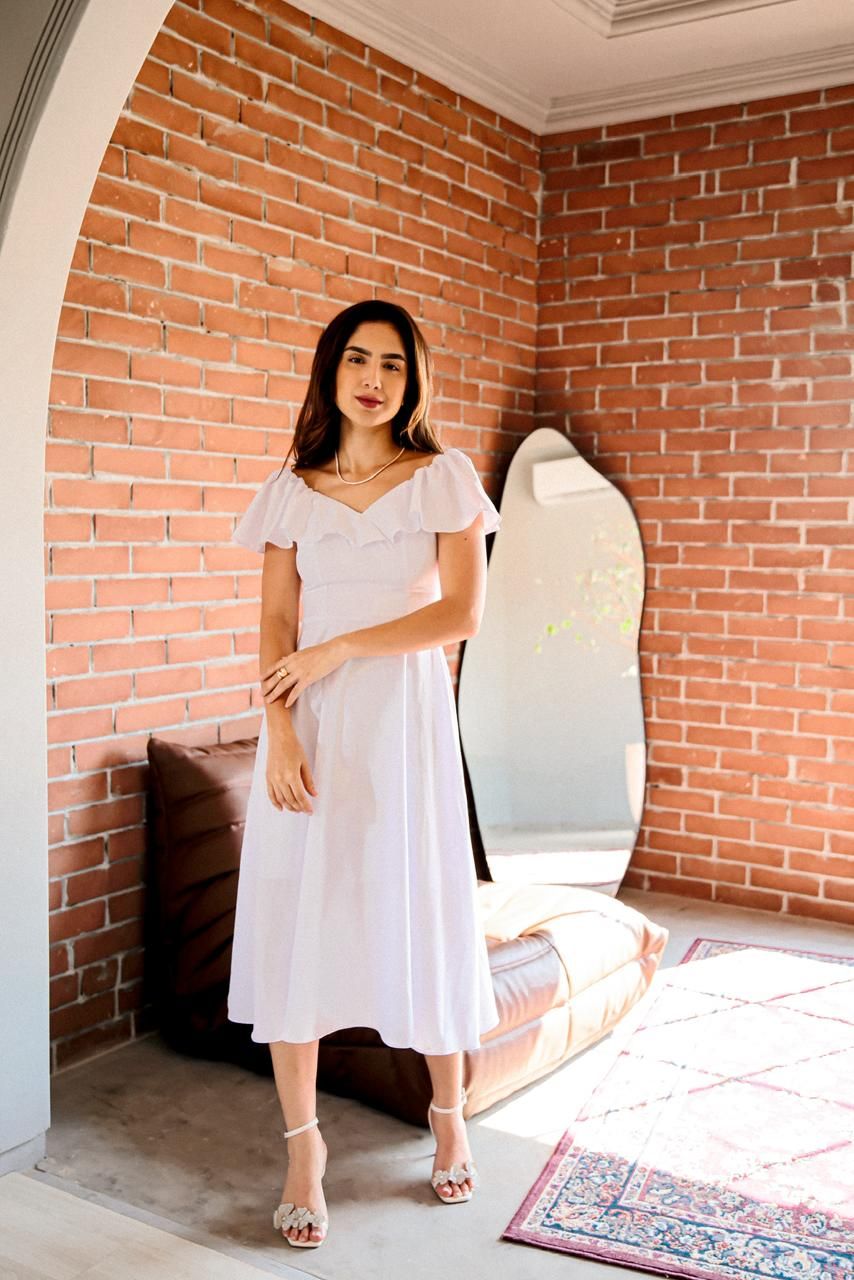 Vestido Cecilia Branco