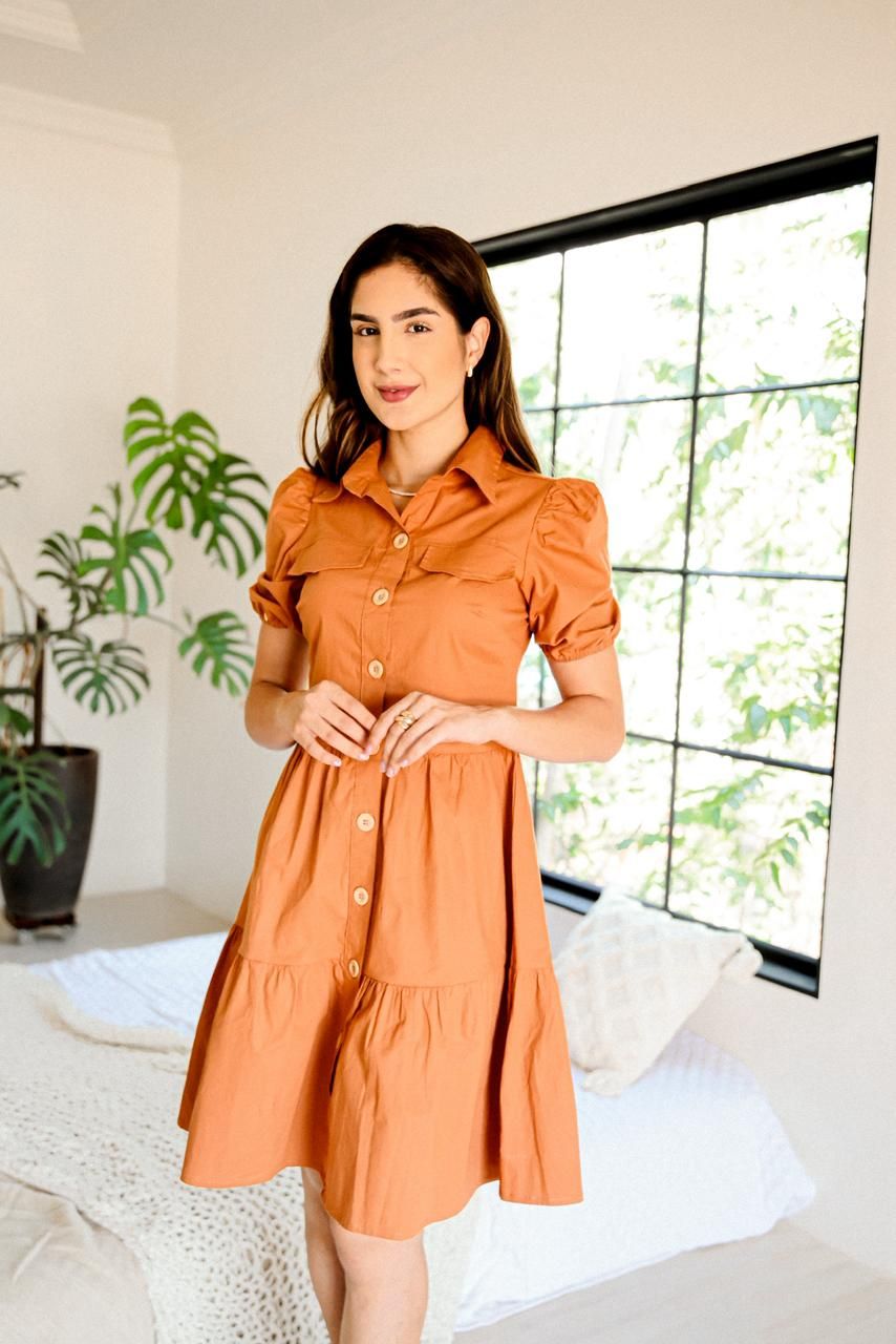 Vestido Sophia Terracota