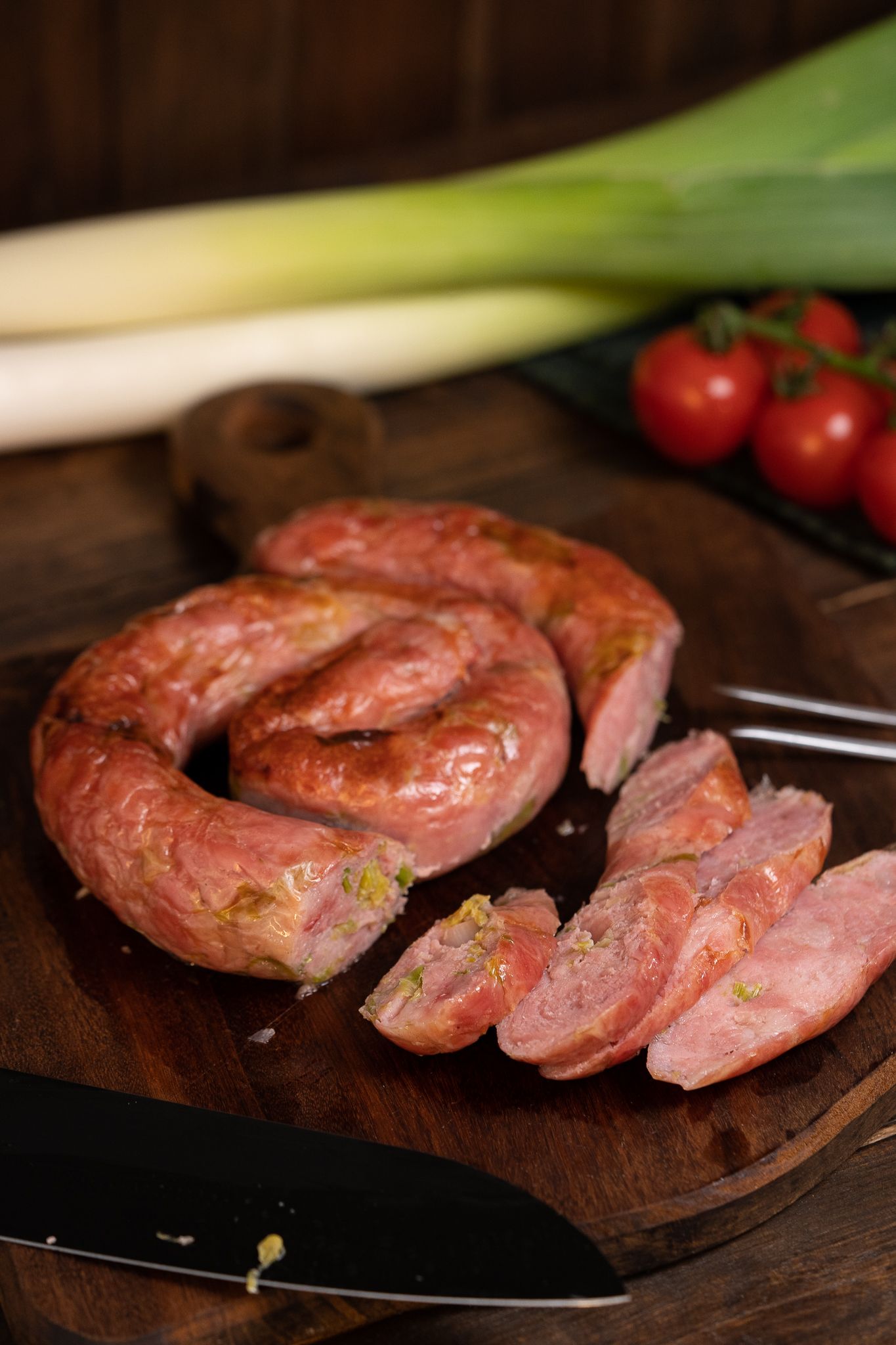 Linguiça Toscana com Alho Poro